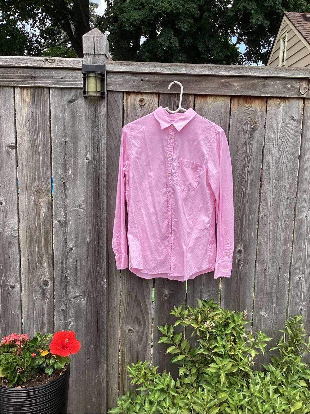 Banana Republic Pink Button-Down Collared Shirt